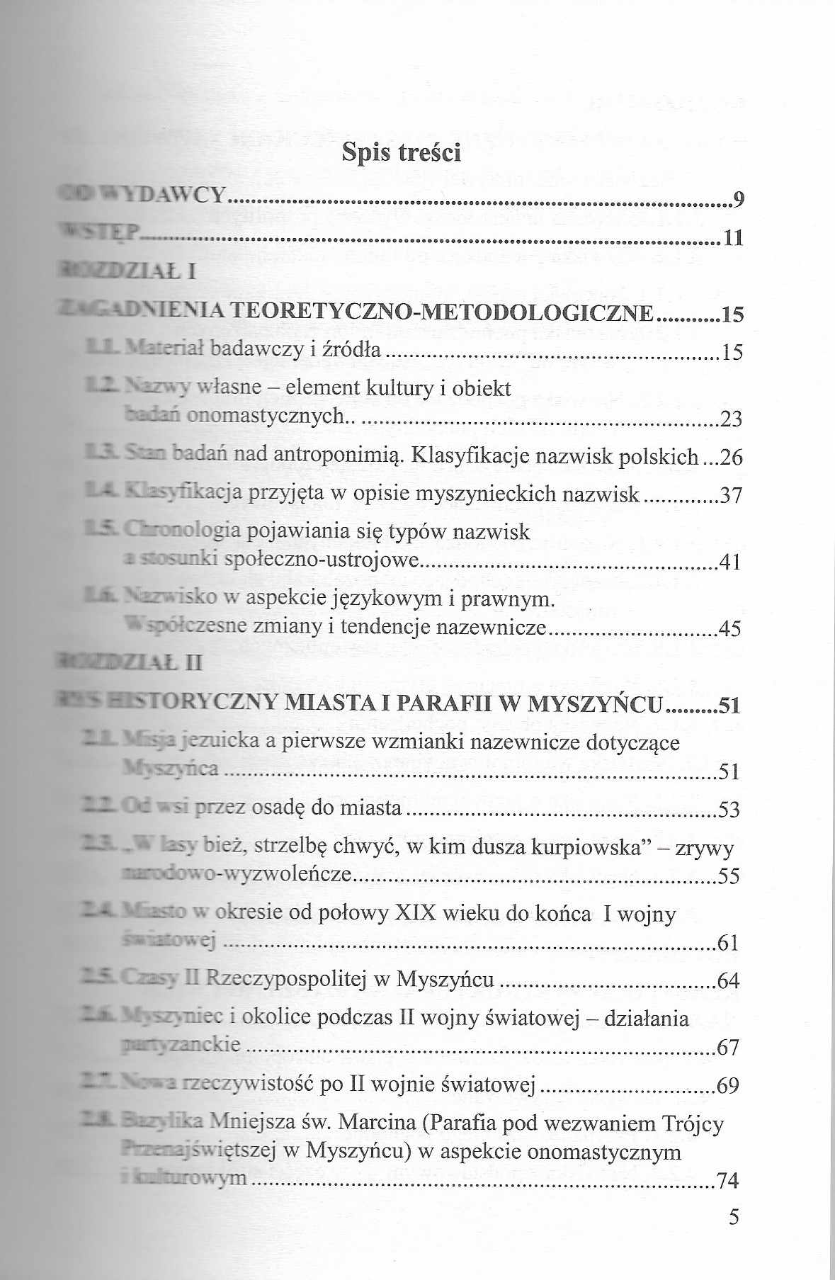 Nazwiska mieszkańców parafii w Myszyńcu3