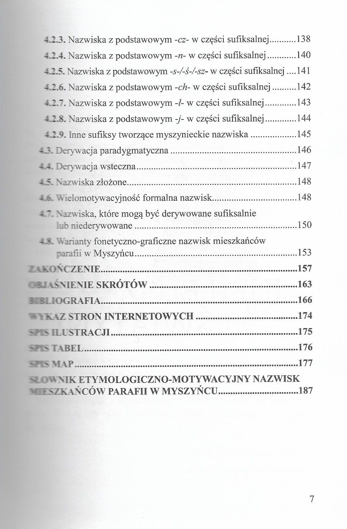 Nazwiska mieszkańców parafii w Myszyńcu5