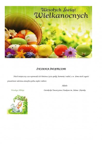 Kartka wielkanocna życzenia 2022 meil 1